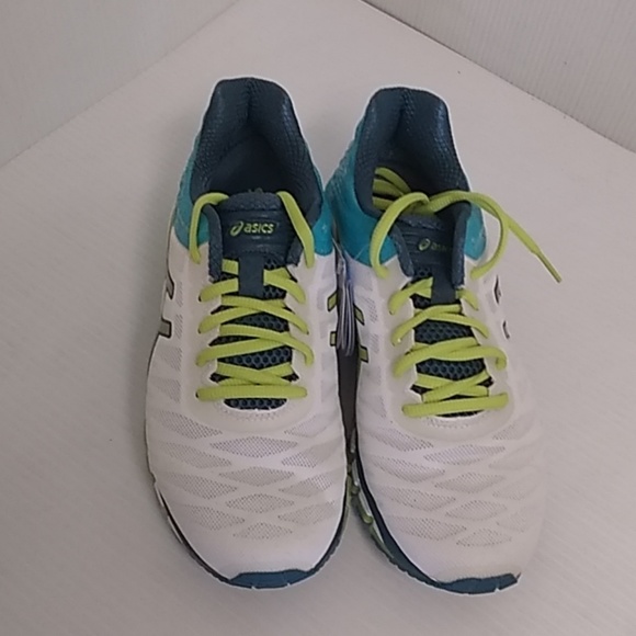 Asics gel quantum 180 white turquoise size 7.5 us - Picture 2 of 4
